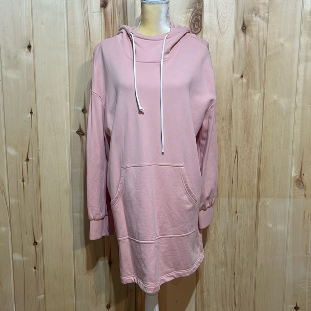 Nap‎ Loungewear Pink Oversized Hoodie Dress One Size